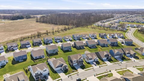 Aerial view at 4355 Homestead Drive, Whitestown, IN
