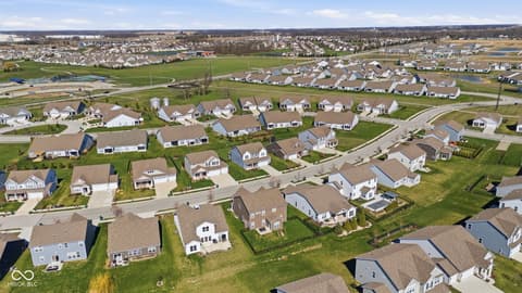 Aerial view at 4355 Homestead Drive, Whitestown, IN