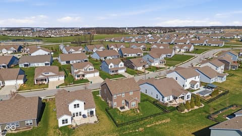 Aerial view at 4355 Homestead Drive, Whitestown, IN
