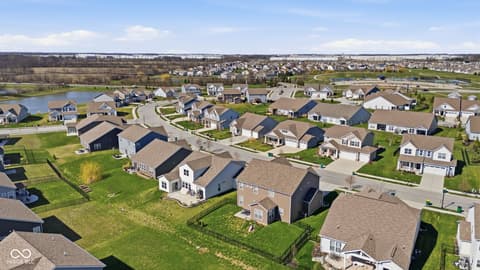 Aerial view at 4355 Homestead Drive, Whitestown, IN