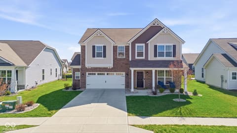 Front exterior at 4355 Homestead Drive, Whitestown, IN