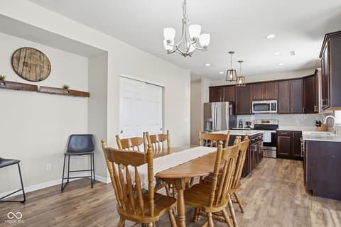 Dining room at 4355 Homestead Drive, Whitestown, IN