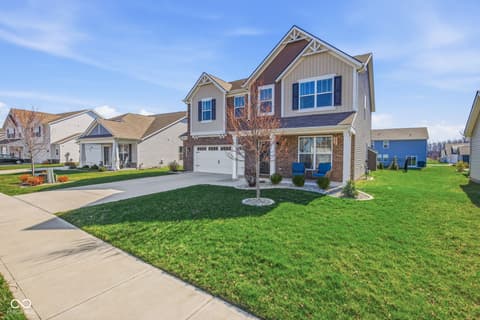 Front exterior at 4355 Homestead Drive, Whitestown, IN