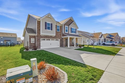 Front exterior at 4355 Homestead Drive, Whitestown, IN
