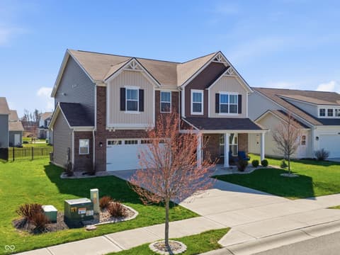 Front exterior at 4355 Homestead Drive, Whitestown, IN