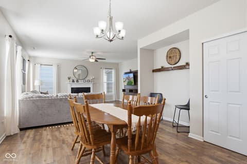 Dining room at 4355 Homestead Drive, Whitestown, IN