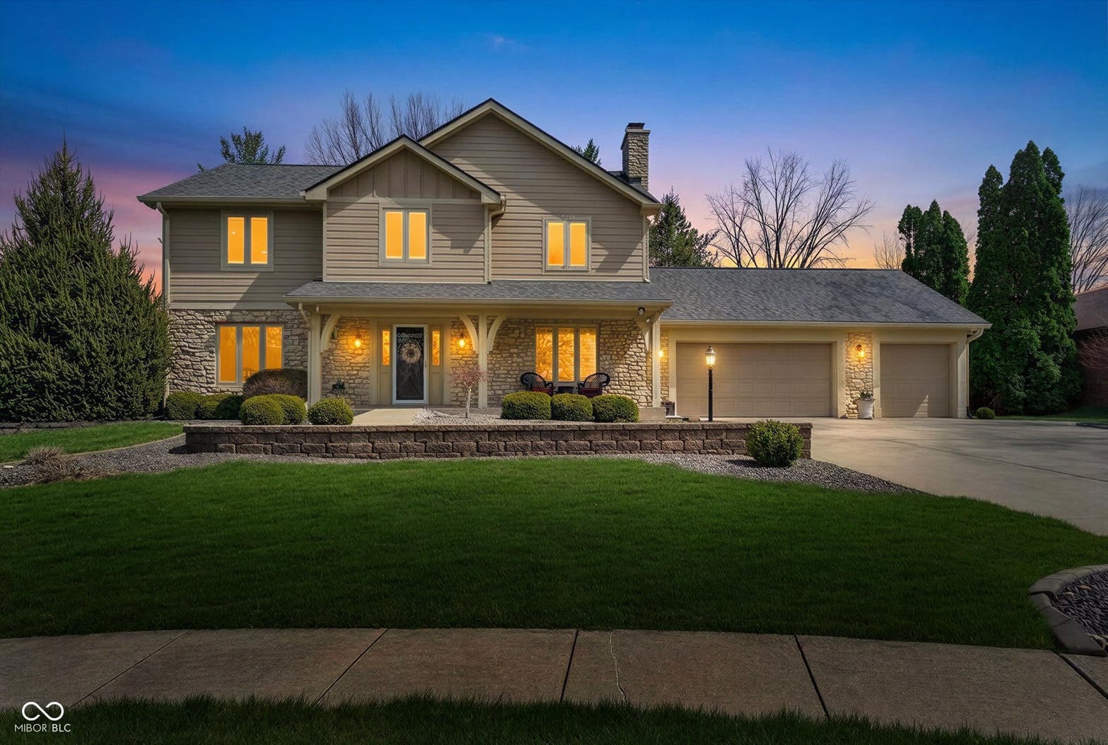 Front exterior at 12970 Camborne Court, Carmel, IN