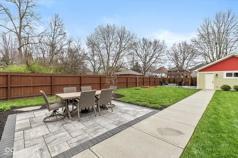 Outdoor living area at 1123 N Keystone Avenue, Indianapolis, IN