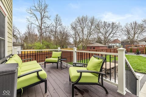 Outdoor living area at 1123 N Keystone Avenue, Indianapolis, IN