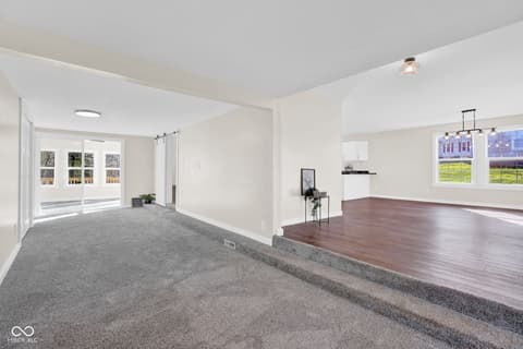 Living room at 8311 W Old Nashville Road, Columbus, IN