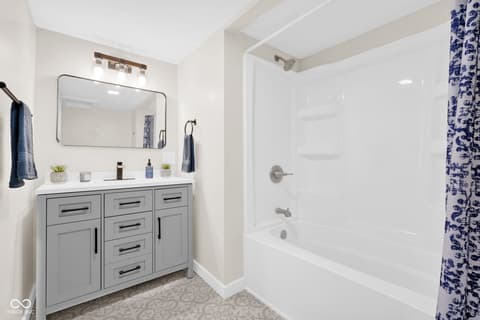 Bathroom at 8311 W Old Nashville Road, Columbus, IN