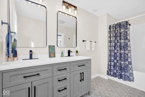 Bathroom at 8311 W Old Nashville Road, Columbus, IN