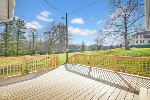 Outdoor living area at 8311 W Old Nashville Road, Columbus, IN