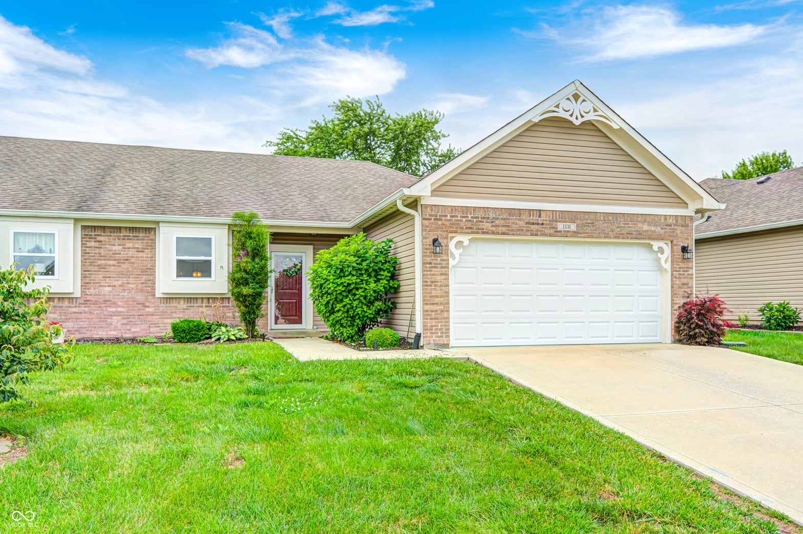 Front exterior at 1331 McCormicks Circle, Danville, IN