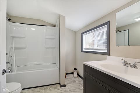 Bathroom at 2107 S B Street, Elwood, IN