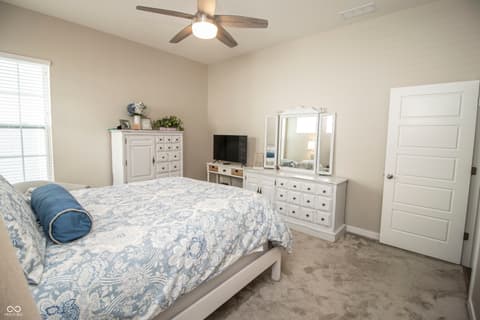 Primary bedroom at 15487 Heatherbank Drive, Westfield, IN