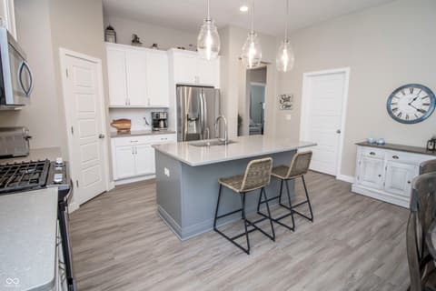 Kitchen at 15487 Heatherbank Drive, Westfield, IN — Modern kitchen with island and premium finishes throughout.