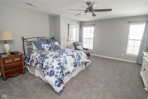 Primary bedroom at 15487 Heatherbank Drive, Westfield, IN