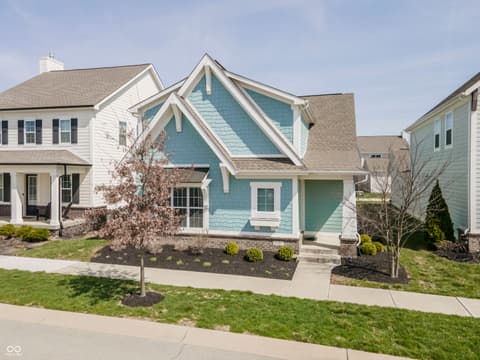Front exterior at 15487 Heatherbank Drive, Westfield, IN