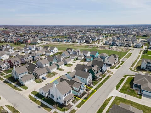 Aerial view at 15487 Heatherbank Drive, Westfield, IN