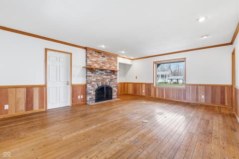 Family room at 15 Wildwood Drive, Carmel, IN