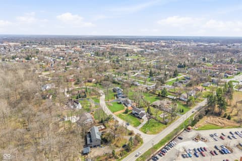 Aerial view at 15 Wildwood Drive, Carmel, IN