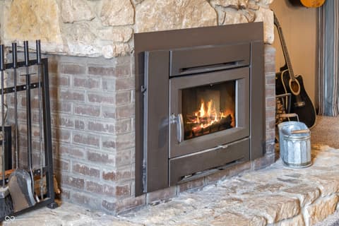 Fireplace — 302 Maple Court, Greenfield, IN