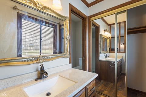 Primary bathroom at 302 Maple Court, Greenfield, IN