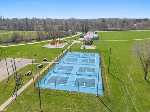 Aerial view at 302 Maple Court, Greenfield, IN