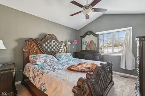Bedroom at 7135 Bay Point Court, Indianapolis, IN