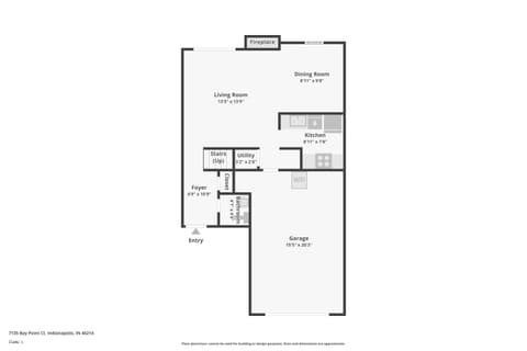 Floor Plan — 7135 Bay Point Court, Indianapolis, IN
