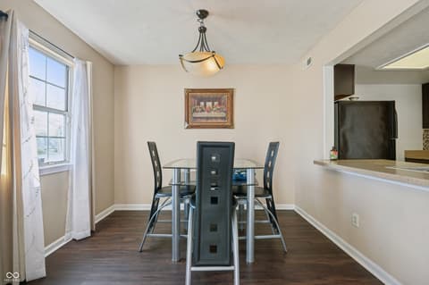 Dining room at 7135 Bay Point Court, Indianapolis, IN