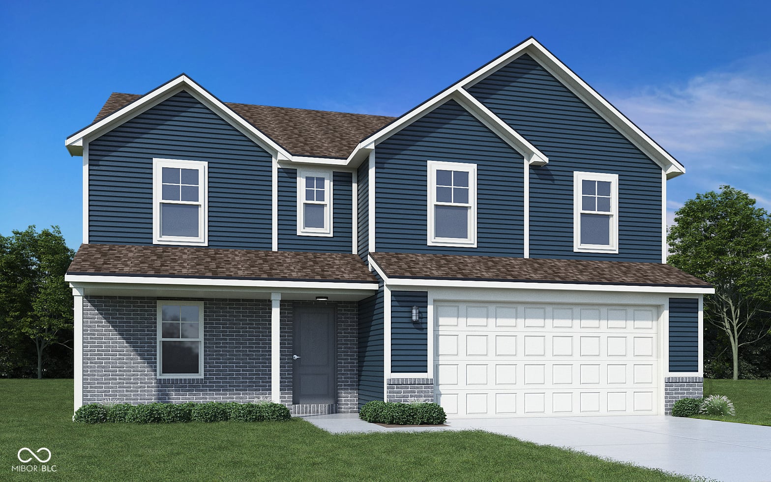 Front exterior at 8141 Clary Lane, Pendleton, IN