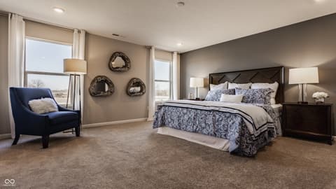 Primary bedroom at 8141 Clary Lane, Pendleton, IN