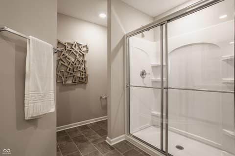 Primary bathroom at 8141 Clary Lane, Pendleton, IN