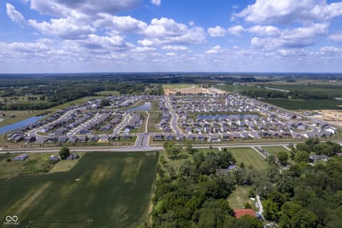 Aerial view at 8141 Clary Lane, Pendleton, IN