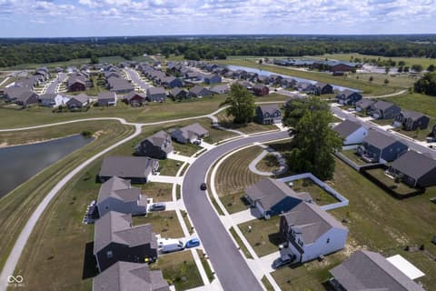 Aerial view at 8141 Clary Lane, Pendleton, IN