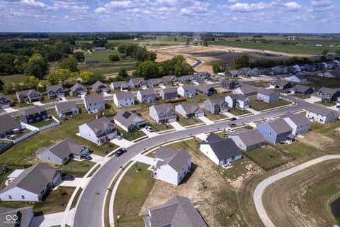 Aerial view at 8141 Clary Lane, Pendleton, IN
