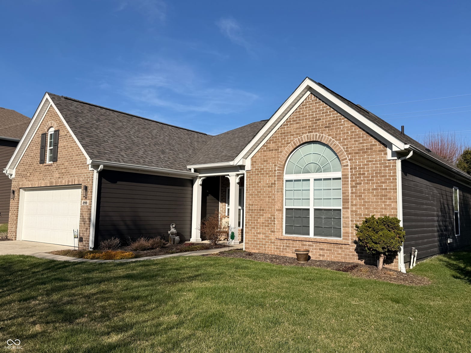 Front exterior at 299 Entrance Hall View, Greenwood, IN