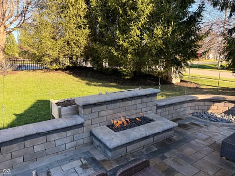 Outdoor living area at 299 Entrance Hall View, Greenwood, IN