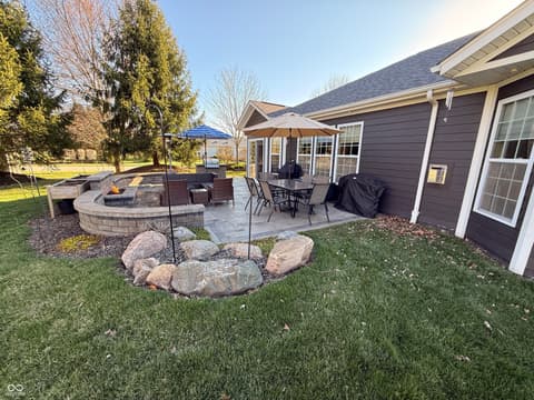 Outdoor living area at 299 Entrance Hall View, Greenwood, IN