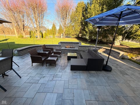 Outdoor living area at 299 Entrance Hall View, Greenwood, IN