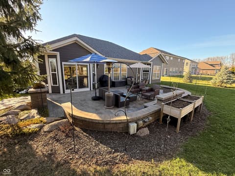 Backyard at 299 Entrance Hall View, Greenwood, IN