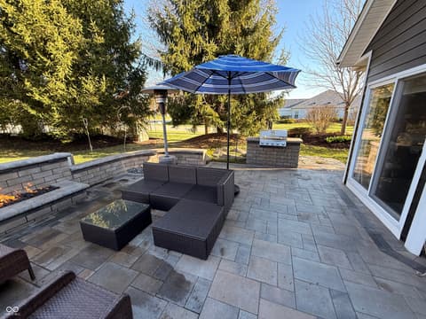 Outdoor living area at 299 Entrance Hall View, Greenwood, IN
