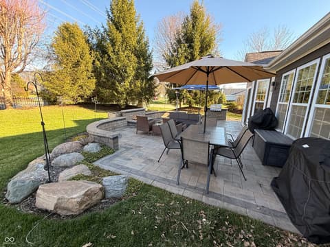 Outdoor living area at 299 Entrance Hall View, Greenwood, IN