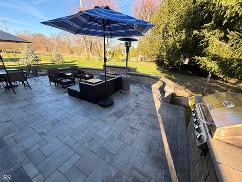 Outdoor living area at 299 Entrance Hall View, Greenwood, IN
