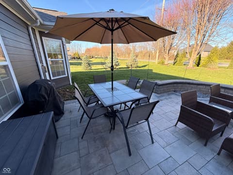 Outdoor living area at 299 Entrance Hall View, Greenwood, IN