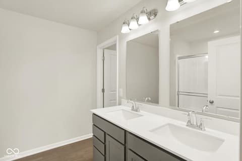 Primary bathroom at 19537 Atwater Avenue, Sheridan, IN