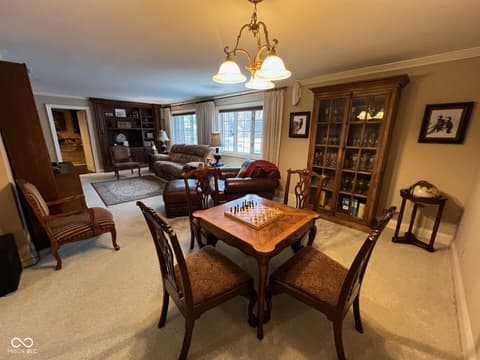 Family room at 17 Windridge Street, Anderson, IN