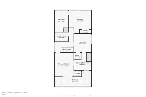 Floor Plan — 2038 N College Avenue, Indianapolis, IN
